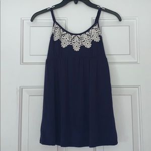 Soft cozy navy summer tank